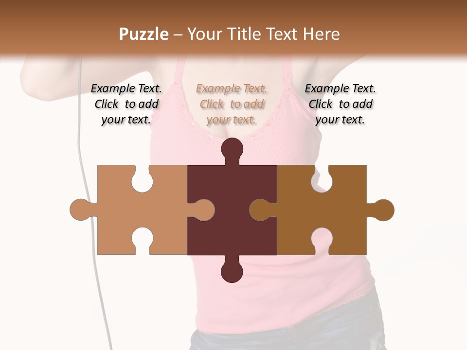 Woman Rock Beauty PowerPoint Template