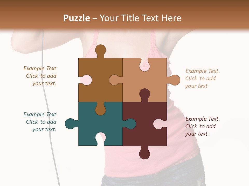 Woman Rock Beauty PowerPoint Template