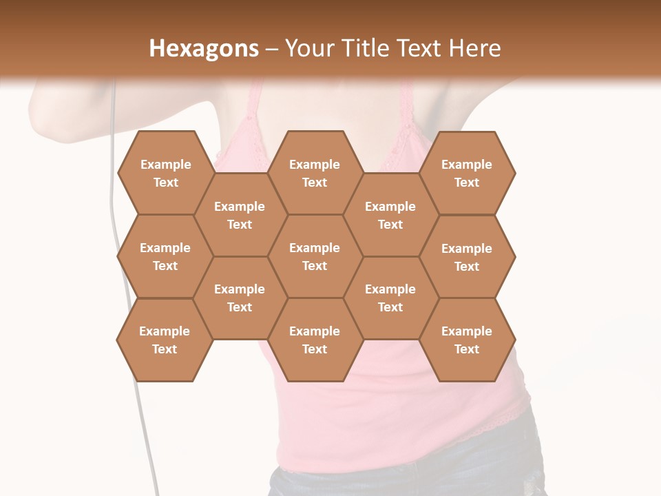 Woman Rock Beauty PowerPoint Template