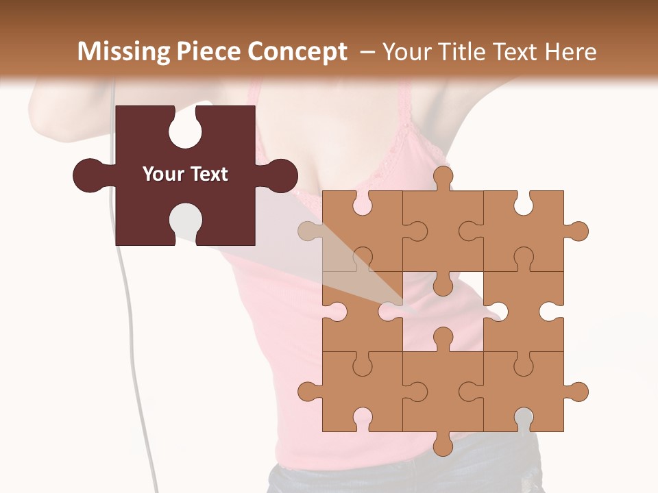 Woman Rock Beauty PowerPoint Template