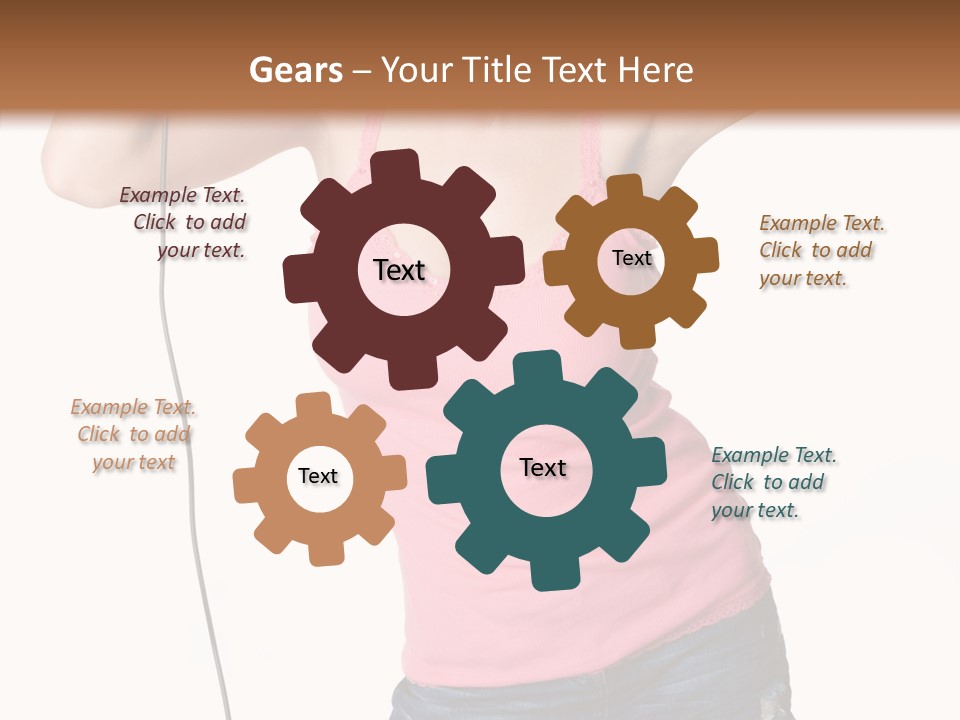 Woman Rock Beauty PowerPoint Template