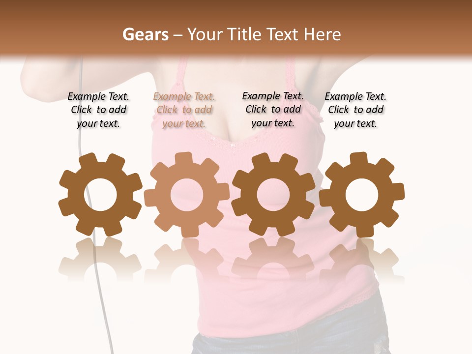 Woman Rock Beauty PowerPoint Template