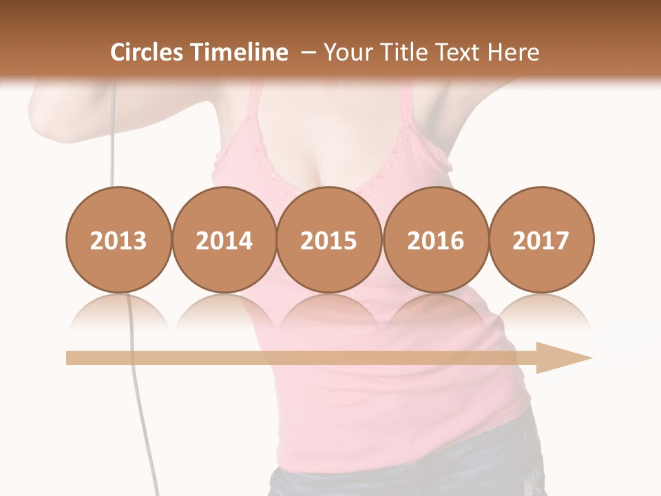 Woman Rock Beauty PowerPoint Template