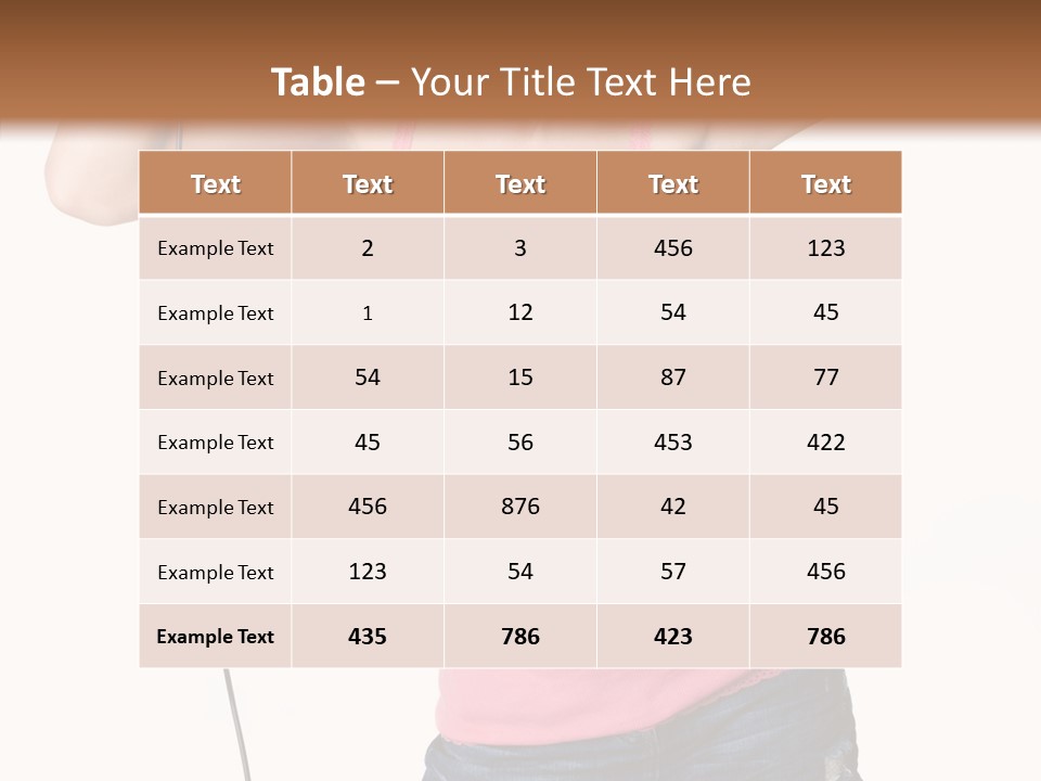 Woman Rock Beauty PowerPoint Template