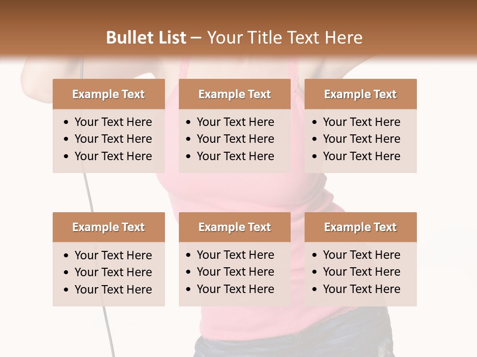 Woman Rock Beauty PowerPoint Template