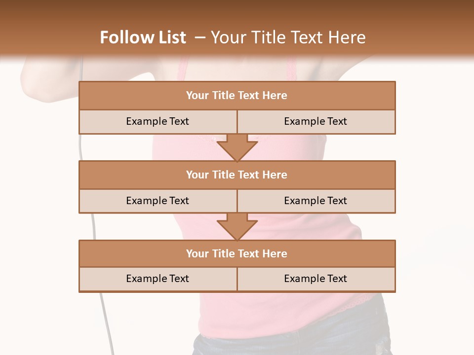 Woman Rock Beauty PowerPoint Template