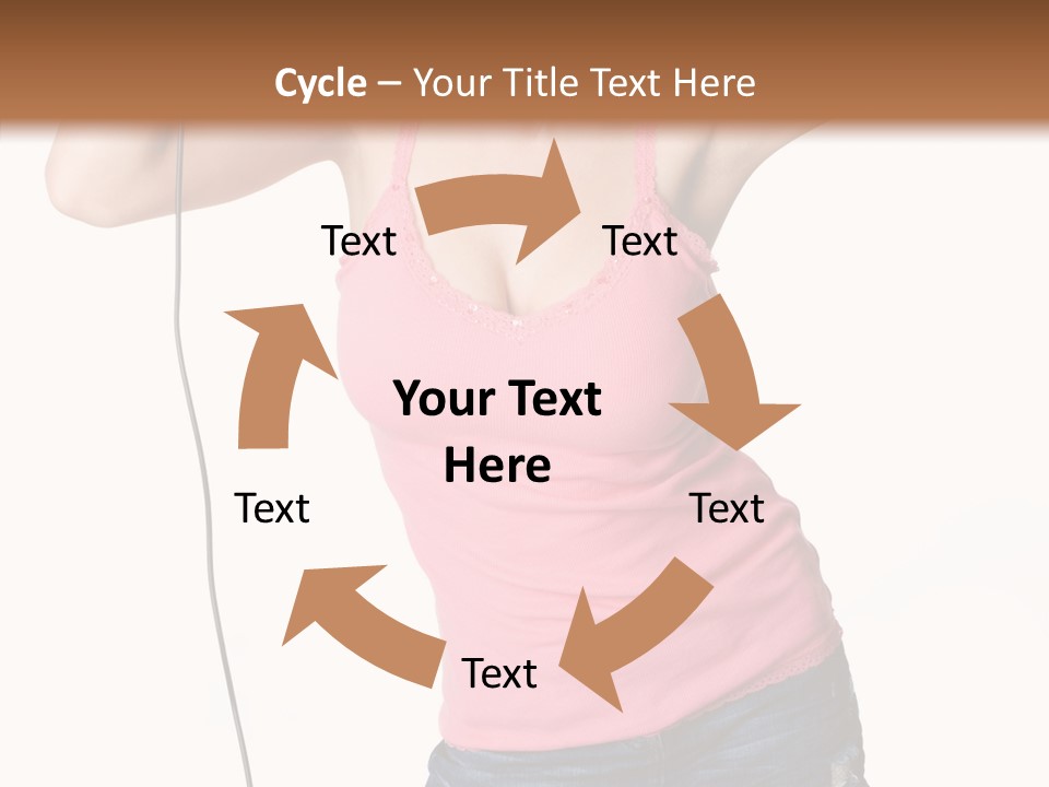 Woman Rock Beauty PowerPoint Template