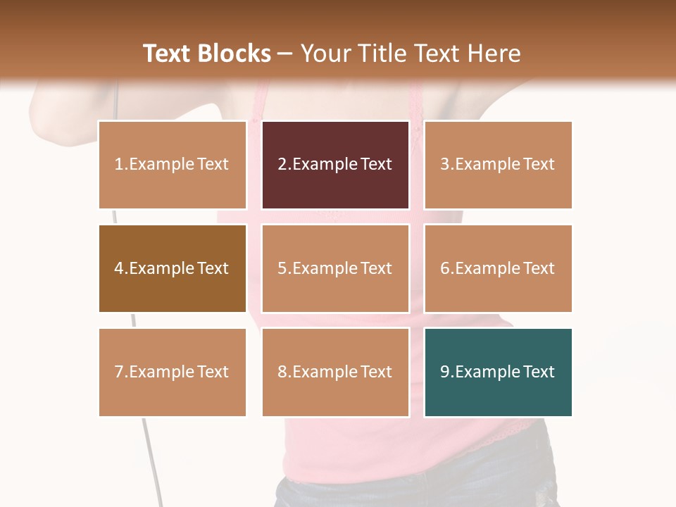 Woman Rock Beauty PowerPoint Template