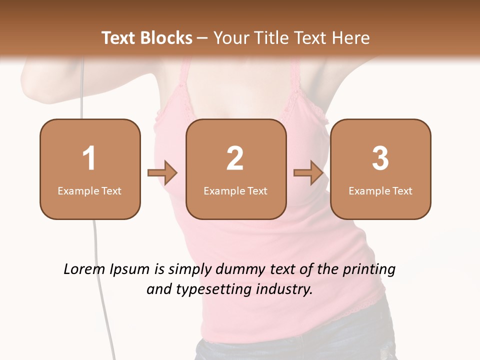 Woman Rock Beauty PowerPoint Template