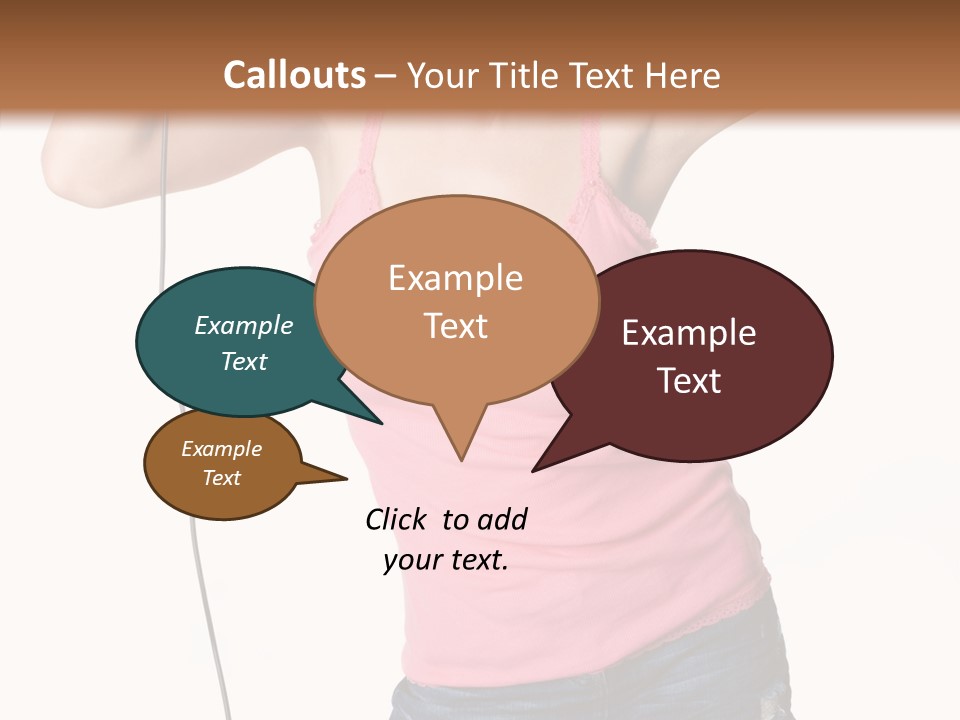 Woman Rock Beauty PowerPoint Template