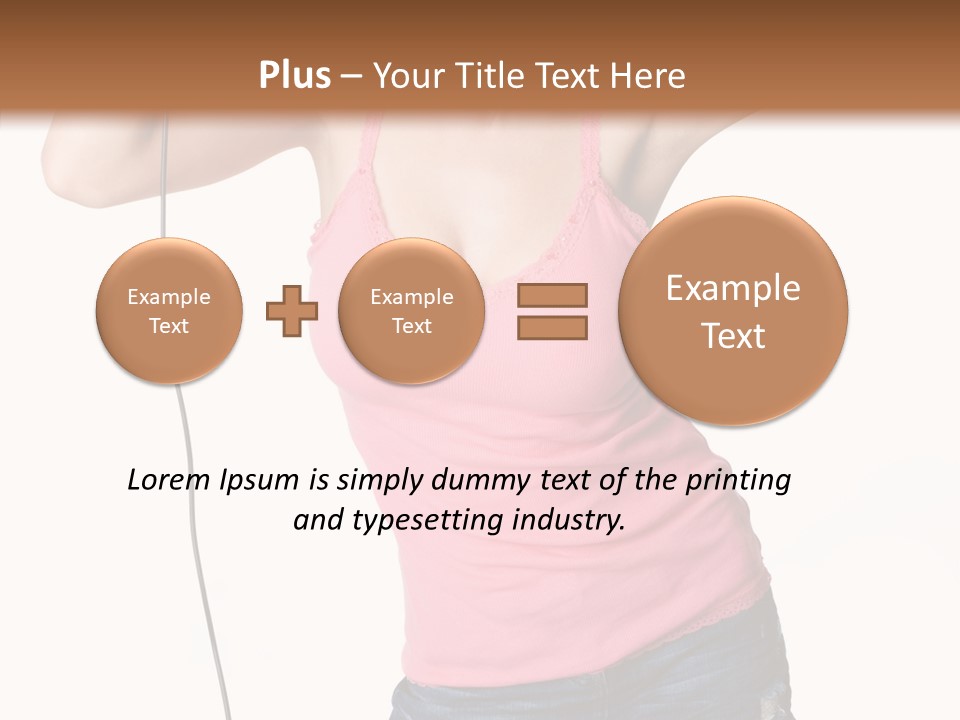 Woman Rock Beauty PowerPoint Template