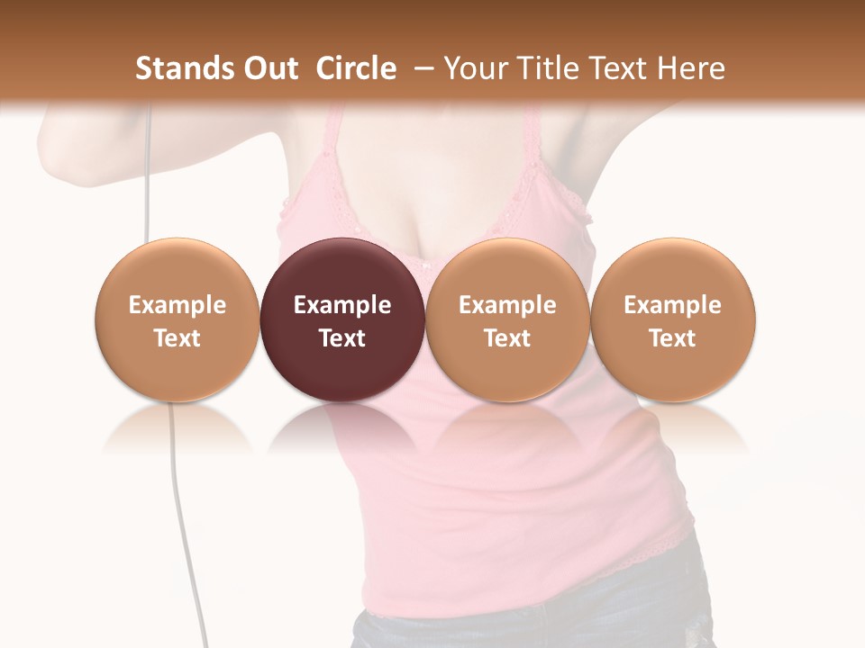 Woman Rock Beauty PowerPoint Template