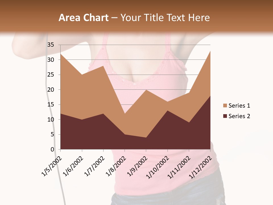 Woman Rock Beauty PowerPoint Template