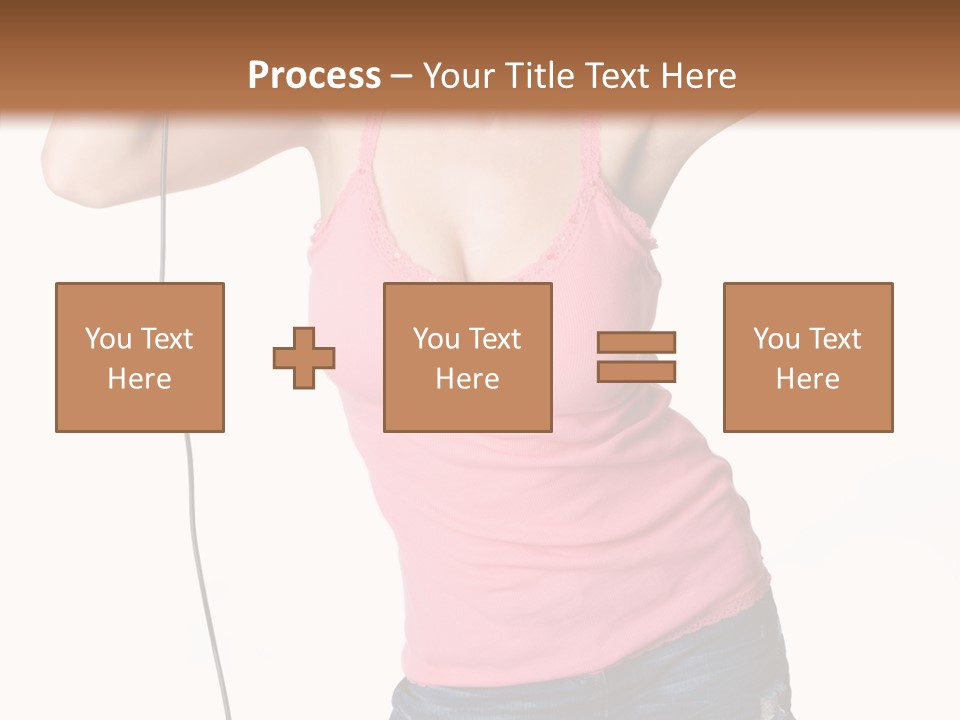 Woman Rock Beauty PowerPoint Template