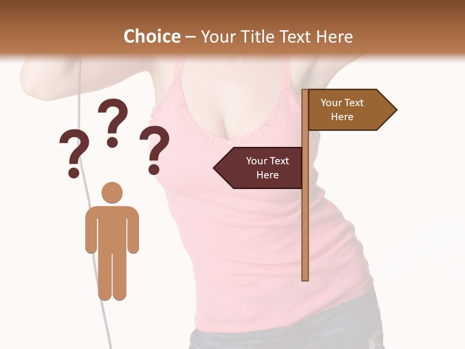 Woman Rock Beauty PowerPoint Template