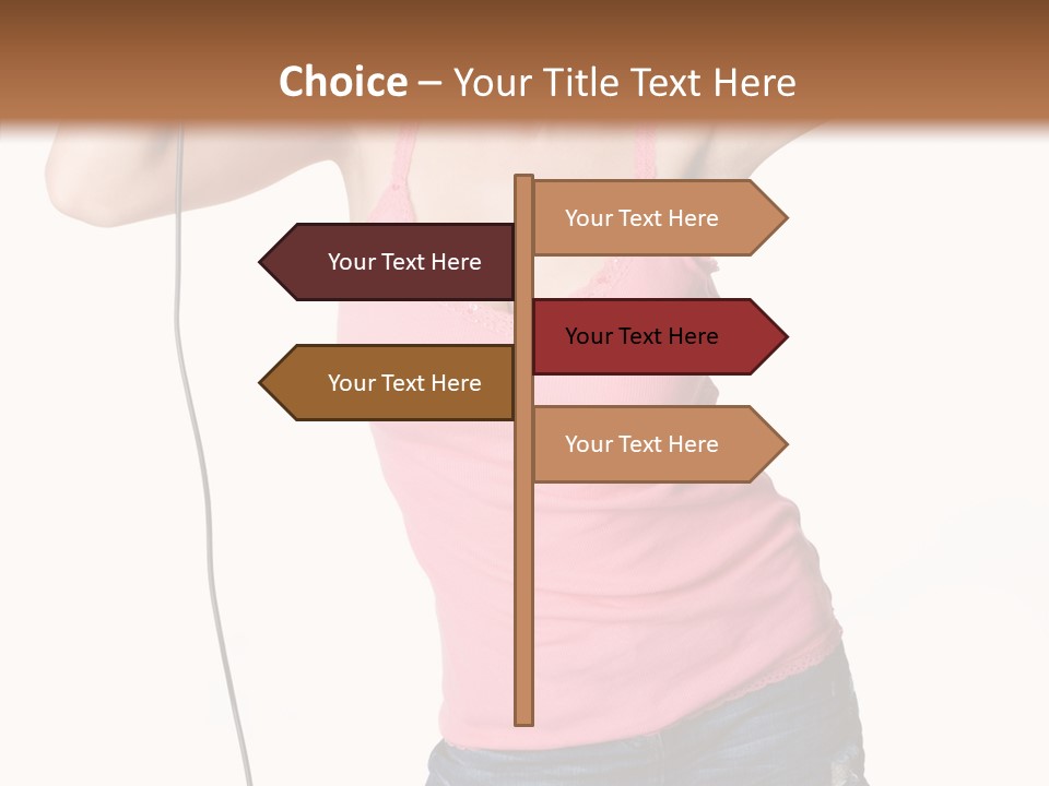 Woman Rock Beauty PowerPoint Template