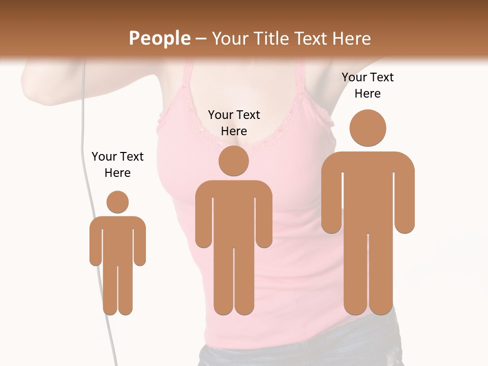 Woman Rock Beauty PowerPoint Template