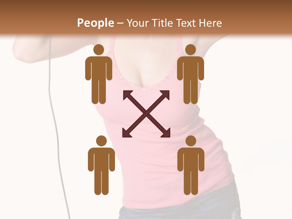 Woman Rock Beauty PowerPoint Template