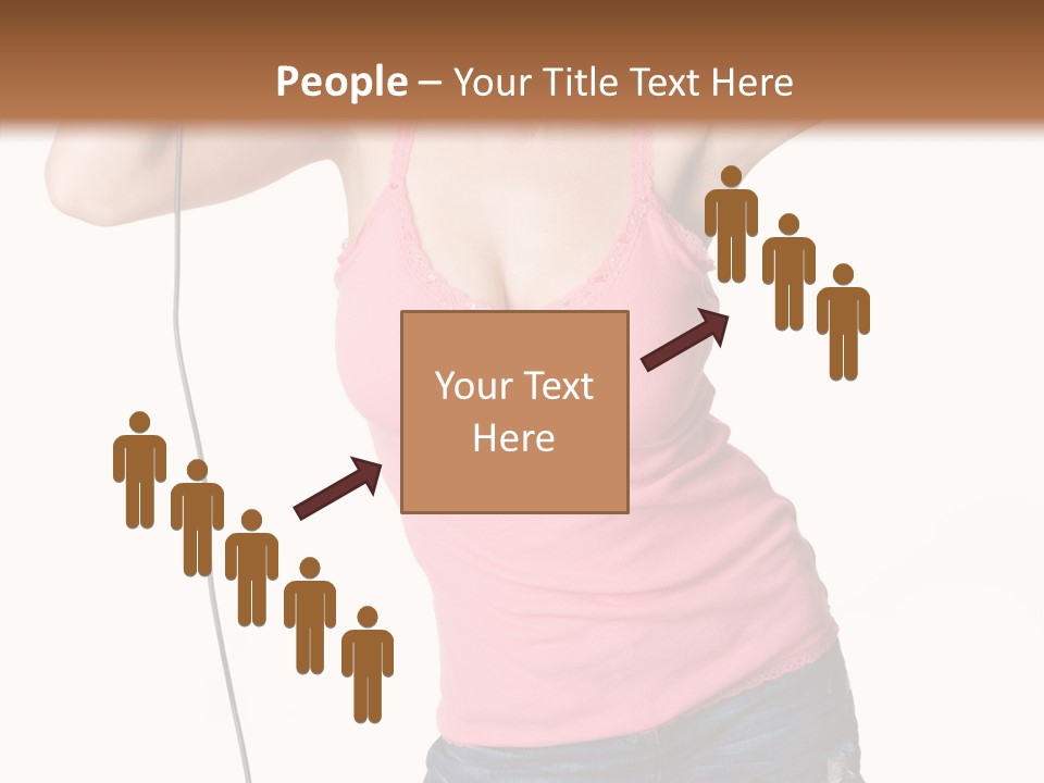 Woman Rock Beauty PowerPoint Template