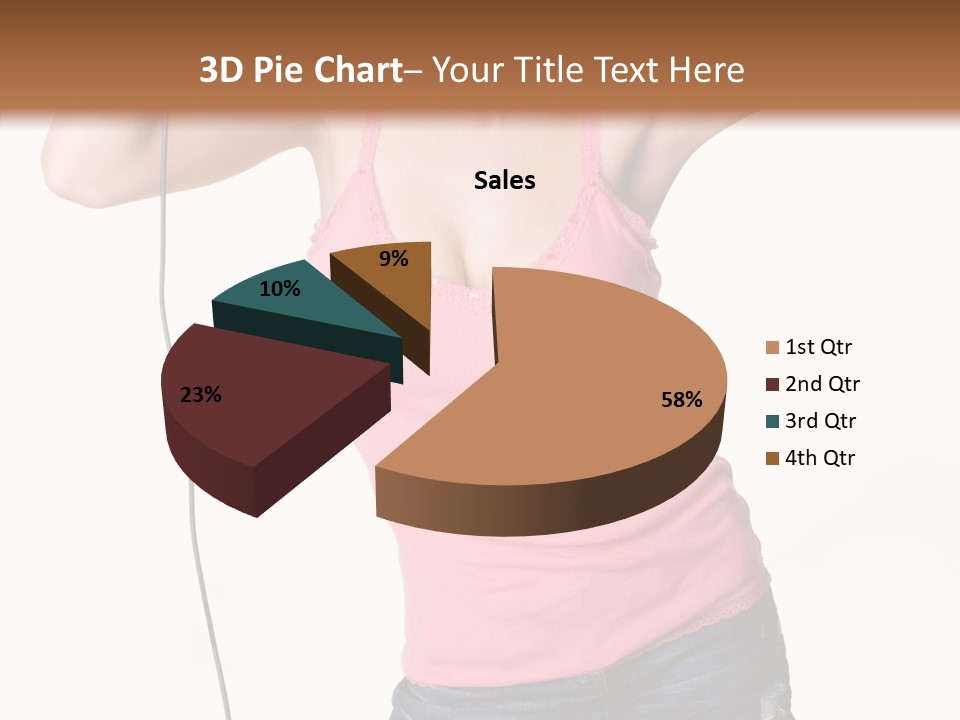 Woman Rock Beauty PowerPoint Template