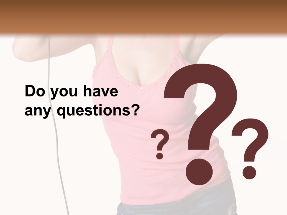 Woman Rock Beauty PowerPoint Template