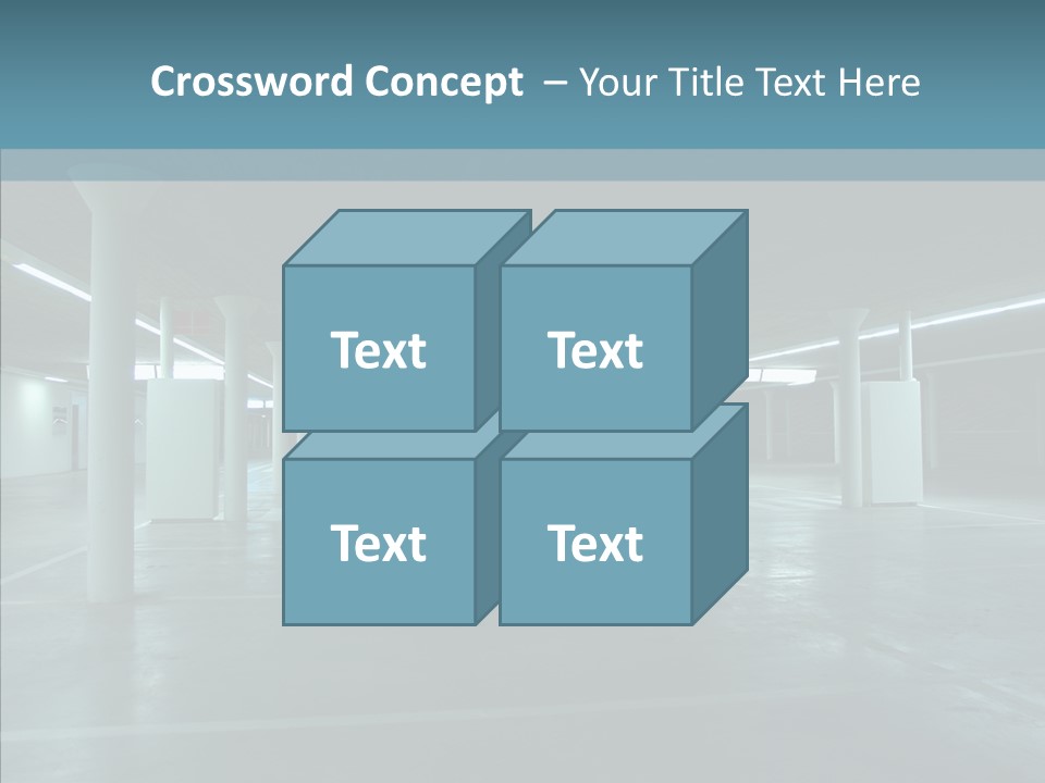 Wide Empty Building PowerPoint Template