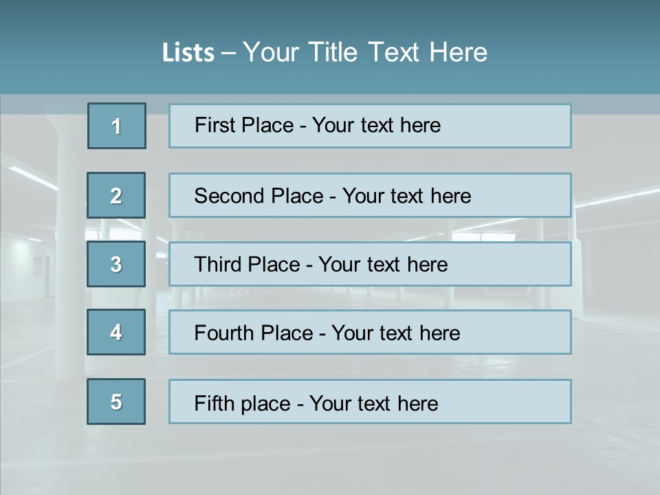 Wide Empty Building PowerPoint Template