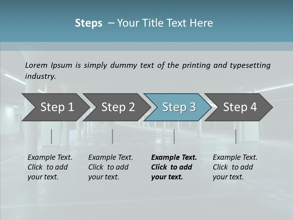 Wide Empty Building PowerPoint Template