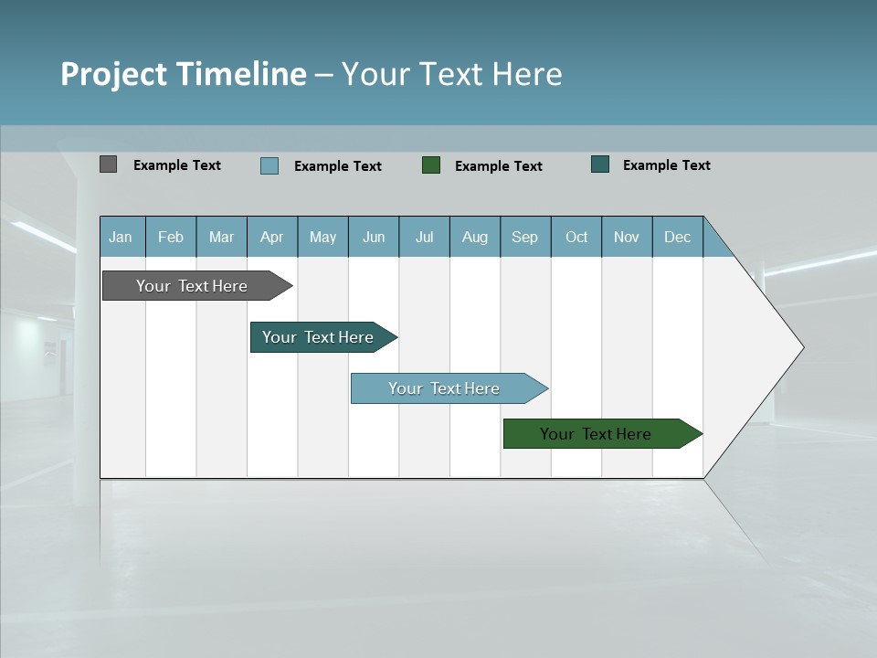 Wide Empty Building PowerPoint Template