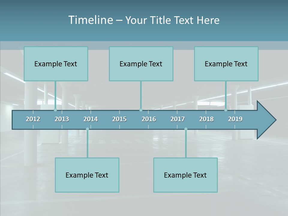 Wide Empty Building PowerPoint Template