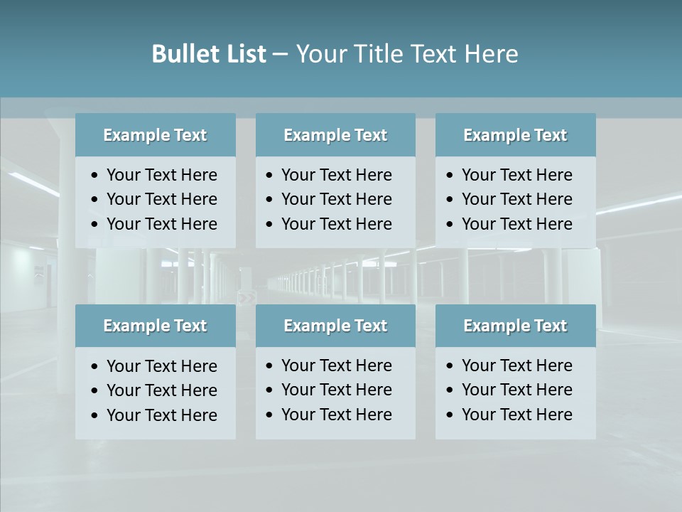 Wide Empty Building PowerPoint Template