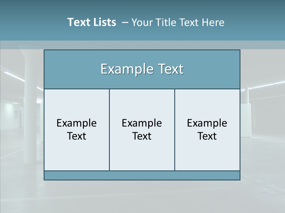 Wide Empty Building PowerPoint Template