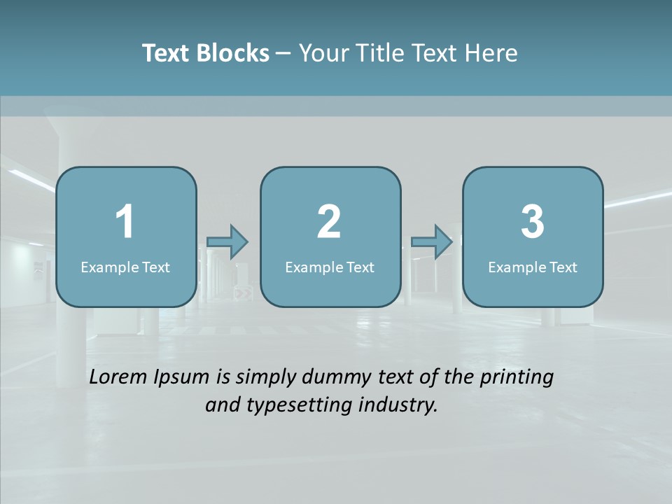 Wide Empty Building PowerPoint Template