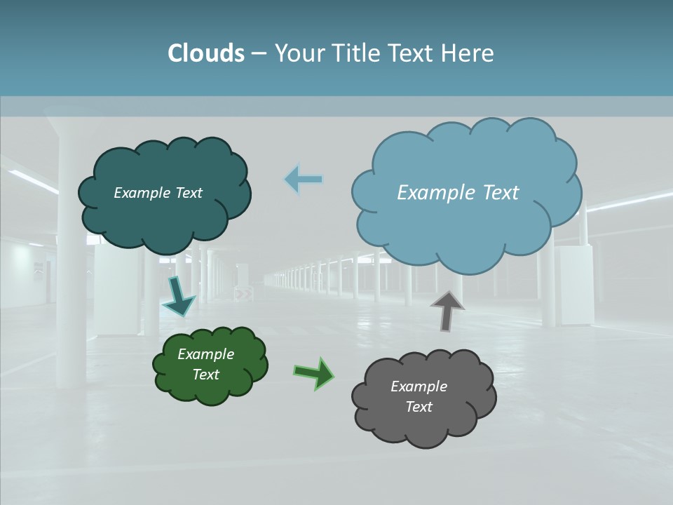 Wide Empty Building PowerPoint Template