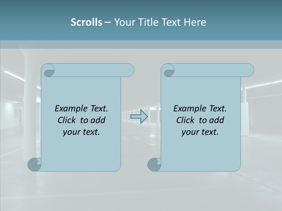 Wide Empty Building PowerPoint Template