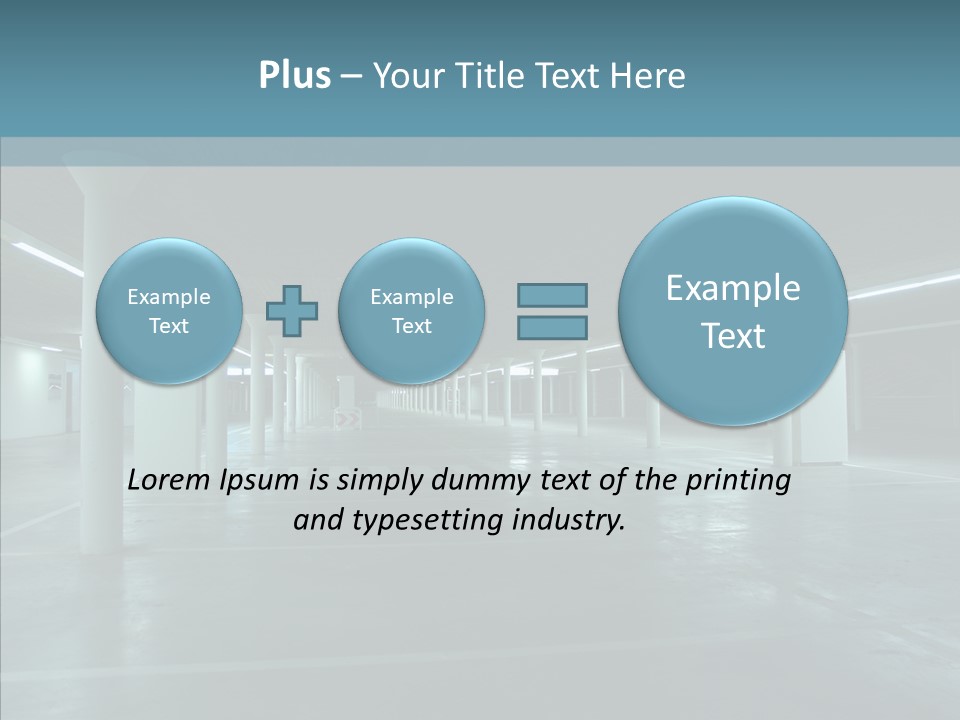 Wide Empty Building PowerPoint Template