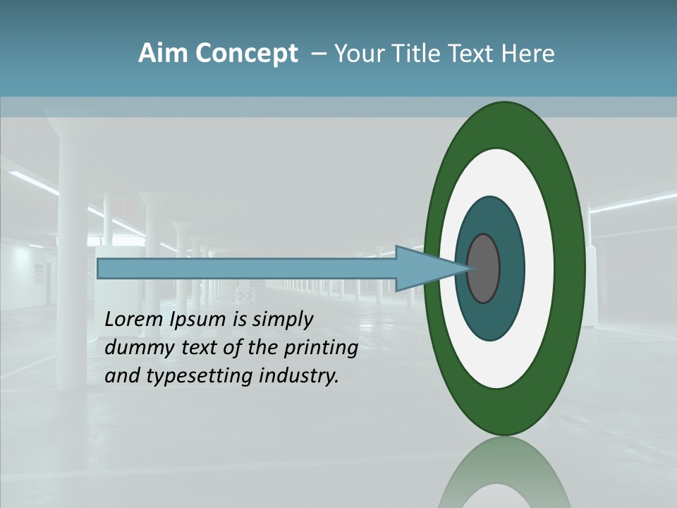 Wide Empty Building PowerPoint Template