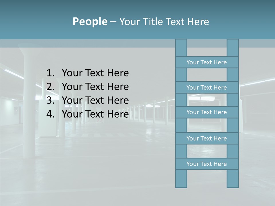 Wide Empty Building PowerPoint Template