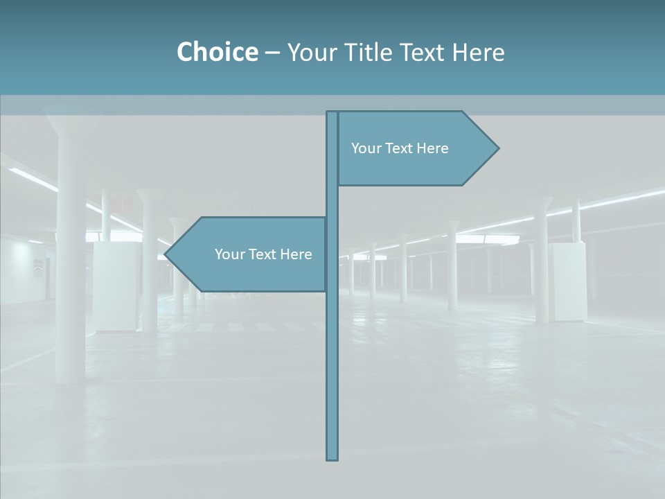 Wide Empty Building PowerPoint Template