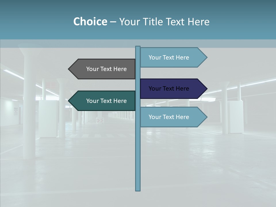 Wide Empty Building PowerPoint Template