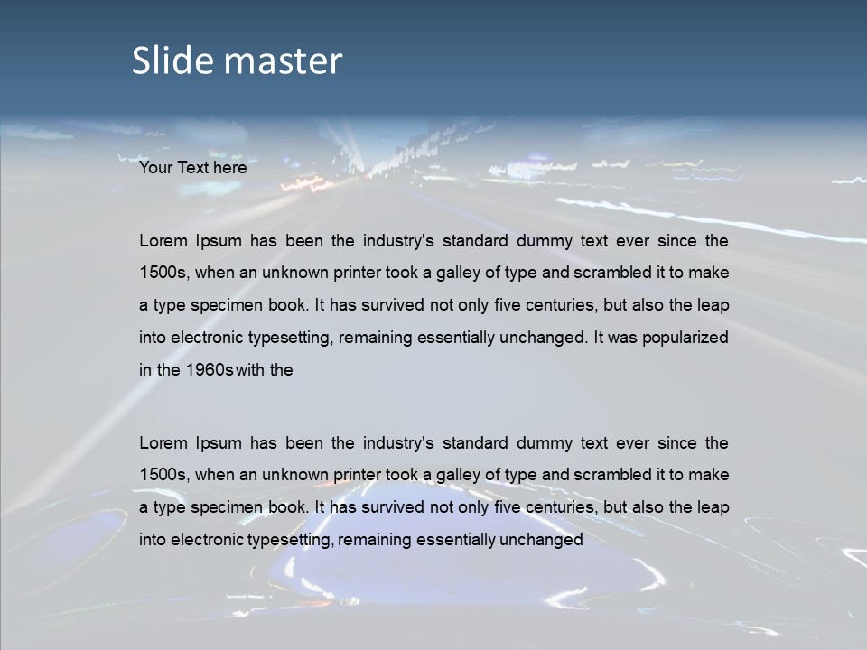 Destination Curve Street PowerPoint Template