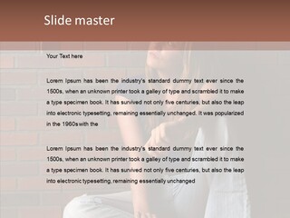 Stress Worry Lonely PowerPoint Template