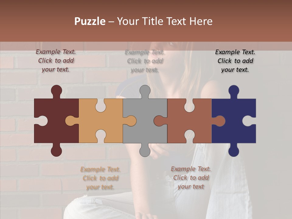 Stress Worry Lonely PowerPoint Template