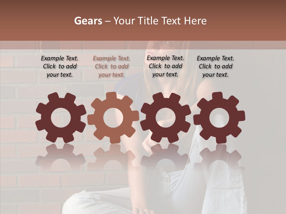 Stress Worry Lonely PowerPoint Template
