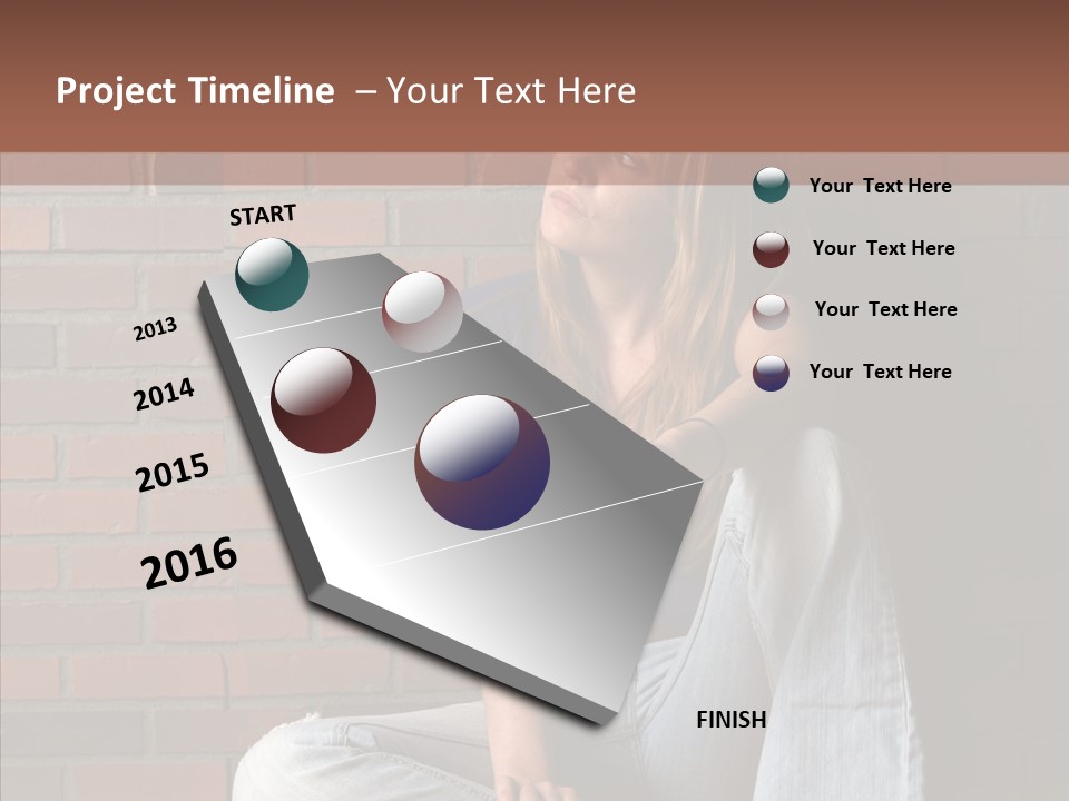 Stress Worry Lonely PowerPoint Template