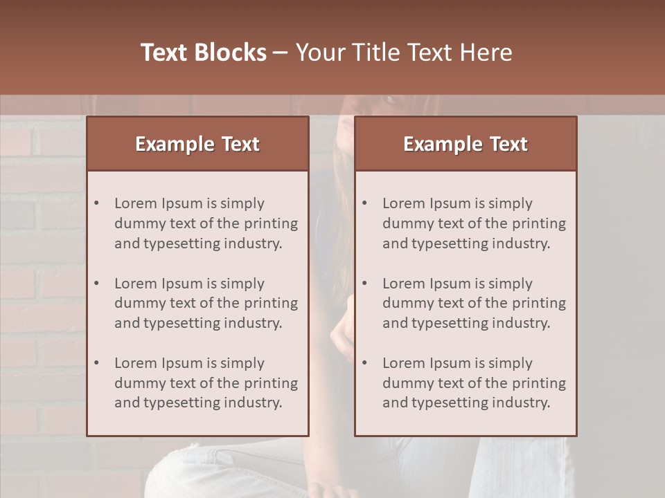 Stress Worry Lonely PowerPoint Template