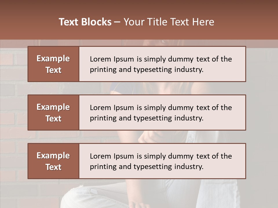 Stress Worry Lonely PowerPoint Template