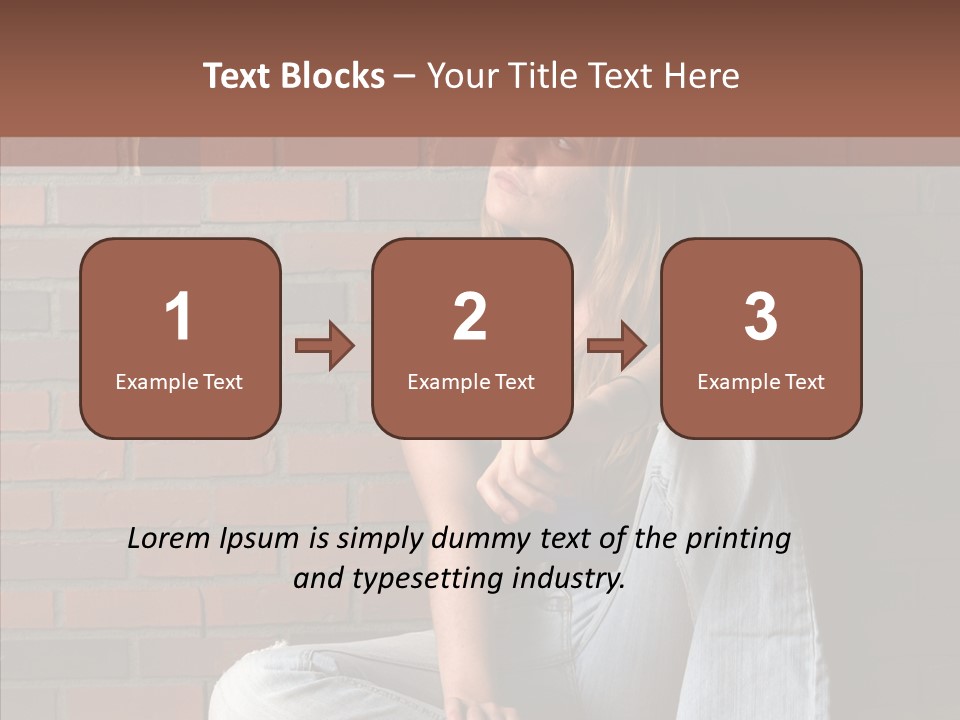 Stress Worry Lonely PowerPoint Template