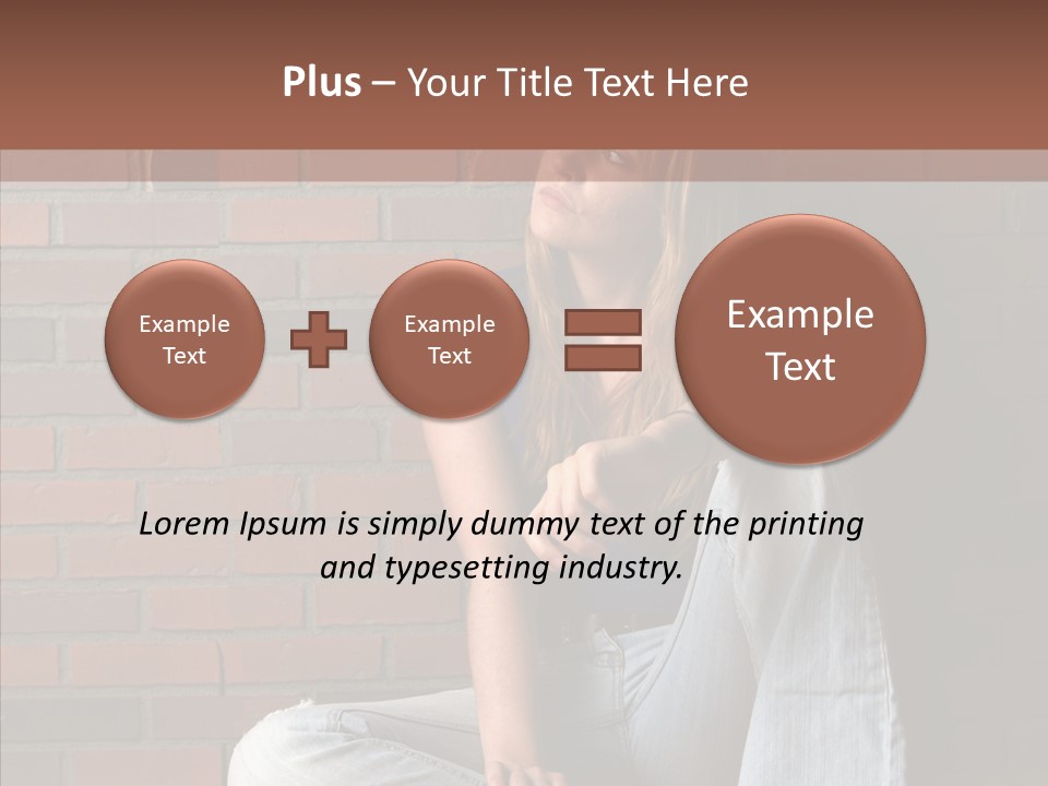 Stress Worry Lonely PowerPoint Template