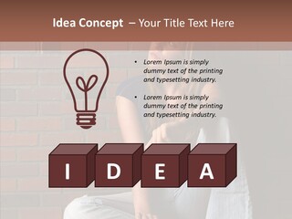 Stress Worry Lonely PowerPoint Template